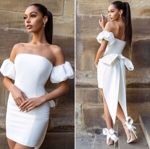 Nadine Merabi bow dress